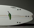 Name: STEP Down - Based on the CN curve but has a lower faster entry and more relaxed tail curve. They have kept the rails similar for an easy transition from your A2 or CN curve. It has a flatter fuller deck and more volume in the front half to help with paddling and small wave surfing. Add a defined hip, wider squash tail and a single to double concave for a great speed and release combination. Image by Chilli Surfboards