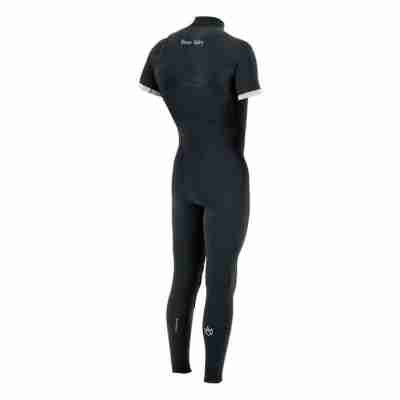 SEAFARER HYBRID 2/2 FRONT ZIP S/S - ANTHRACITE rear