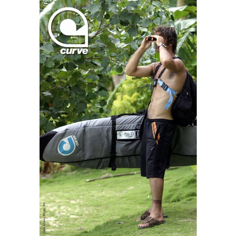 Curve Fatboy Backpack carry surfboard