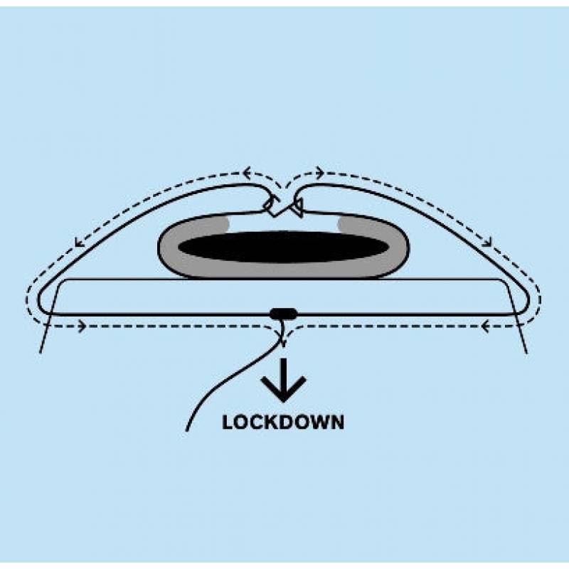 Curve Lockdown Surfboard Soft Racks diagram