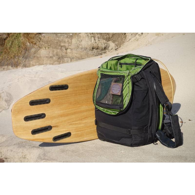 Surfpack 60L Surfboard Carrying Backpack open top