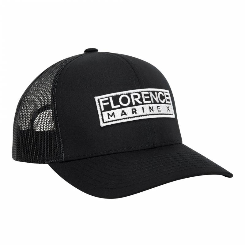 Florence Marine X Trucker Hat - Black front