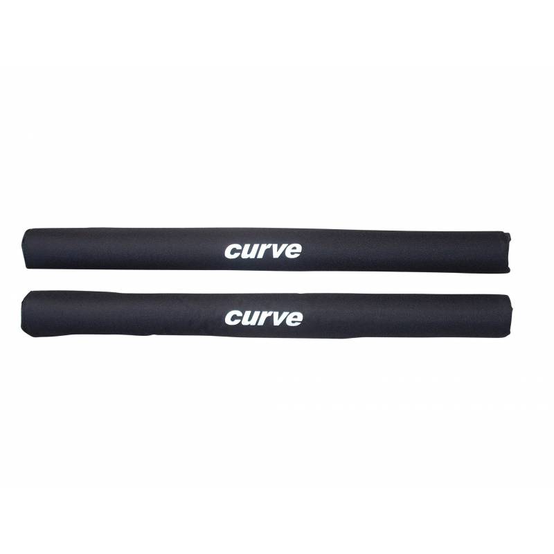 Curve Roof Rack Pads Round - Black - Double 28"
