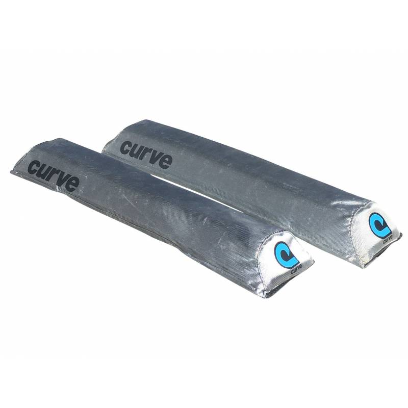 Curve Roof Rack Pads Aero - Silver - Double 28"