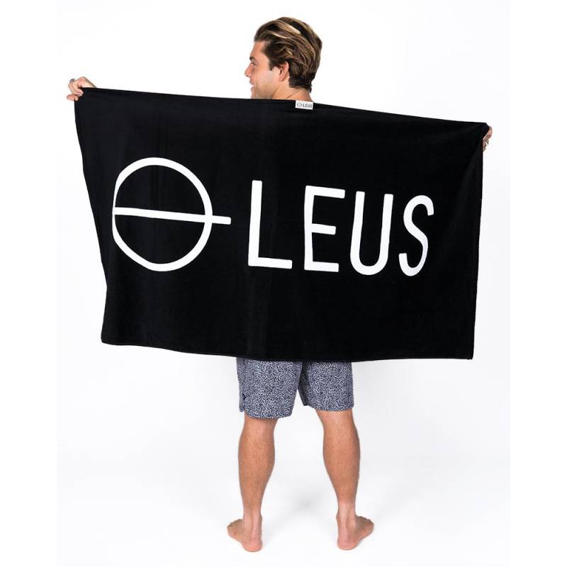 LEUS Corpo Beach Towel - Black wide size