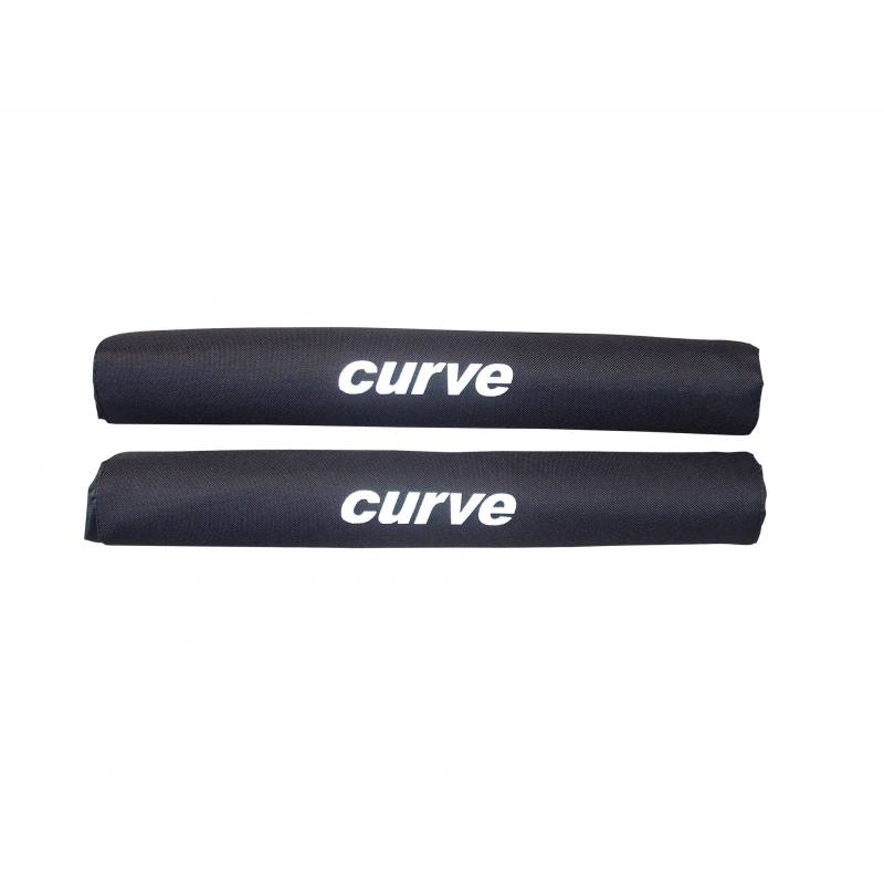 Curve Roof Rack Pads Round - Black - Single 17"