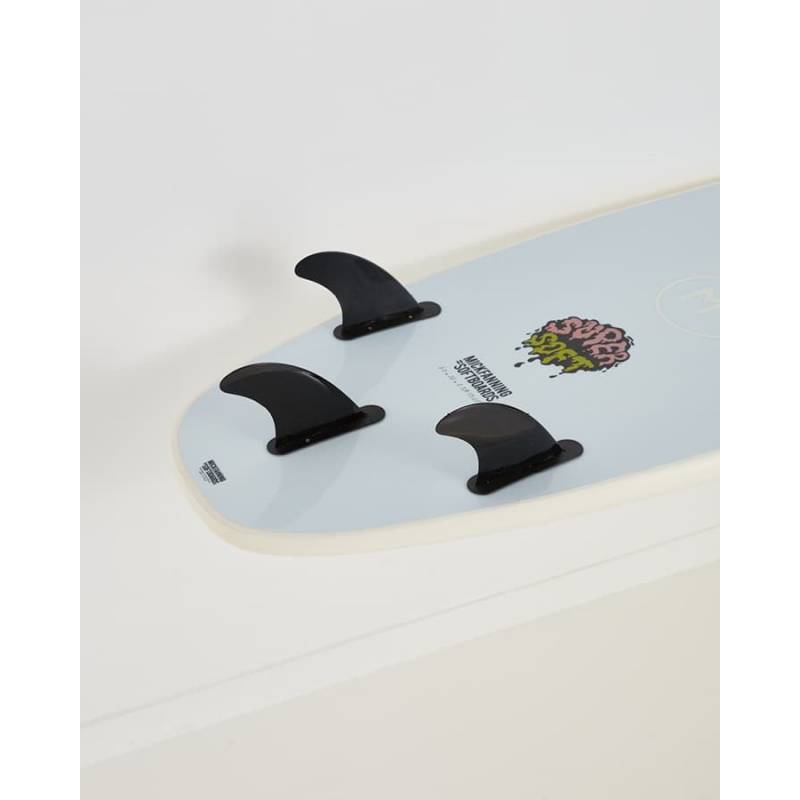 SUPERSOFT TRI 6'0 - WHITE/SKY tail
