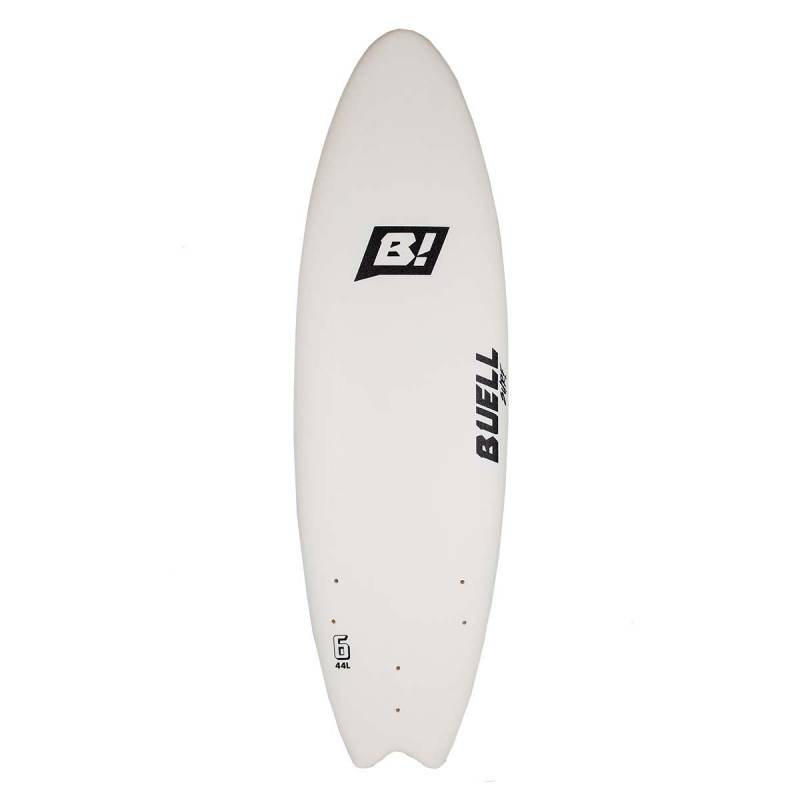 BUELL Foamie Soft Top Surfboard 6'0 - black/grey checkerboard 