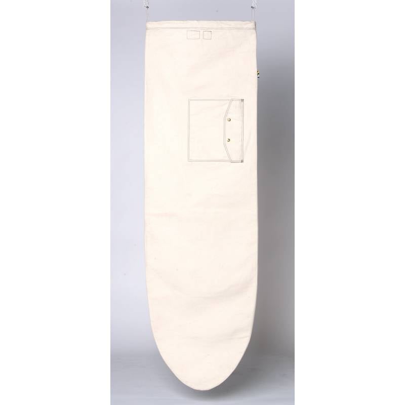 Ola Canvas Round Nose Surfboard Bag - Natural white