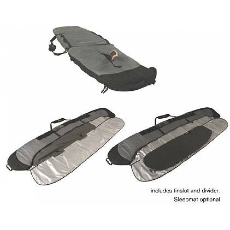 Curve Overstayer Longboard Surfboard Travel Bag (1-2) finslot & divider and sleepmat