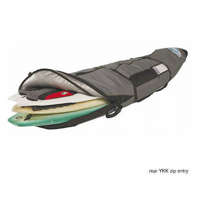 Curve Overstayer Multi-Surfboard Travel Coffin Bag (1-3) YKK rear entry zipper