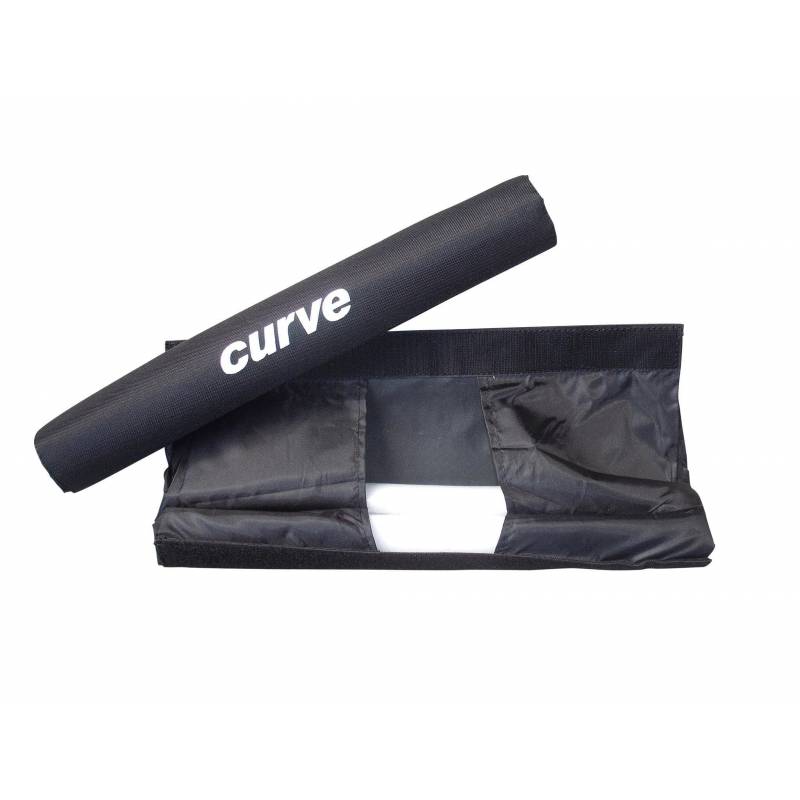 Curve Roof Rack Pads Round - Black - Single 17" open