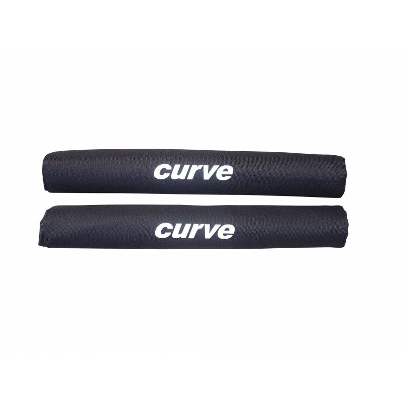 Curve Roof Rack Pads Round - Black - Single 17"