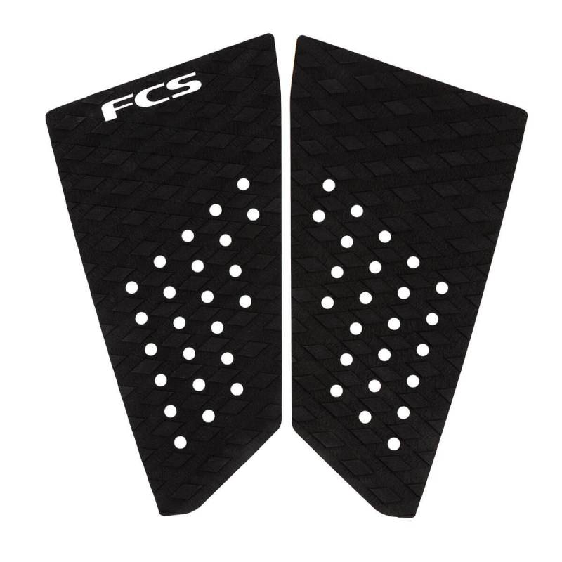 FCS T-3 Fish Traction Pad - Black in 2 piece configuration