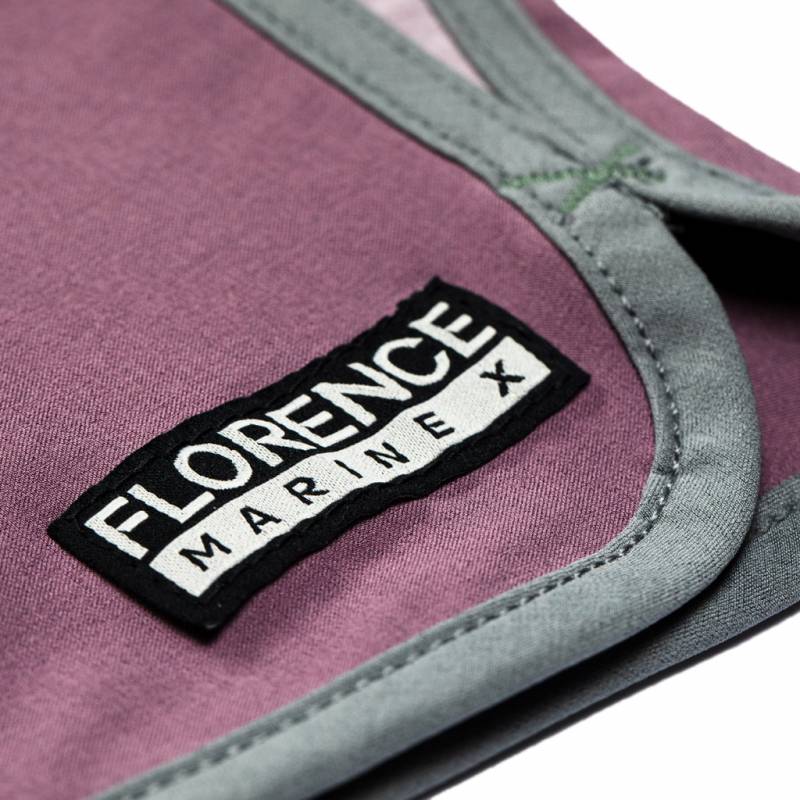 Florence Marine X Block Boardshort - Mauve brand tag