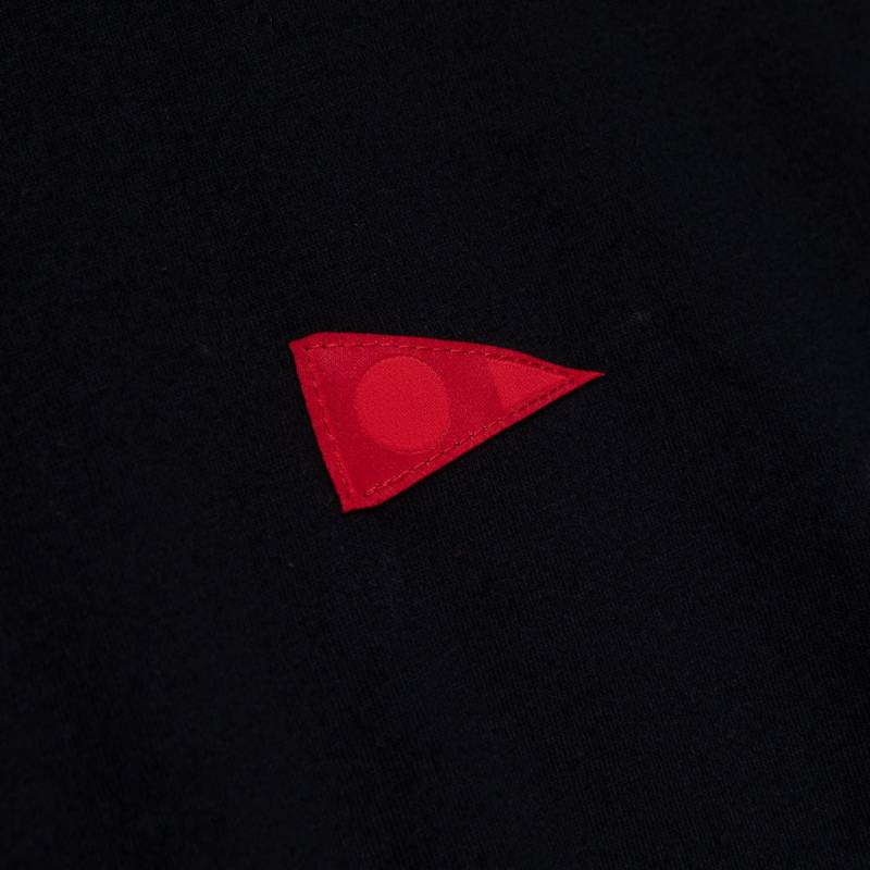 Florence Marine X Burgee Recover Hooded Long Sleeve T-shirt - Black logo