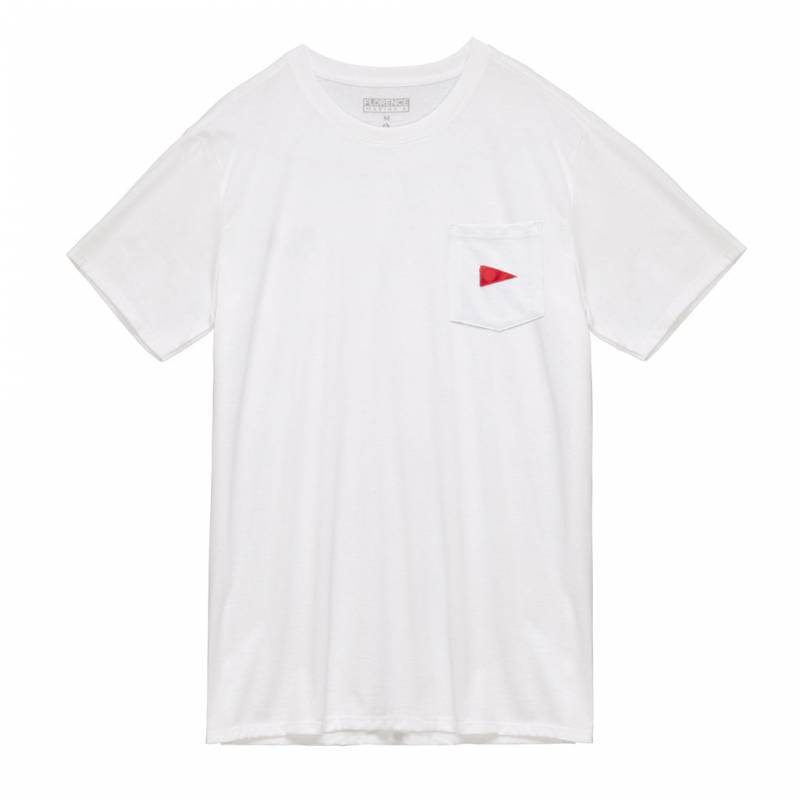 Florence Marine X Burgee Recover Pocket T-Shirt - White front