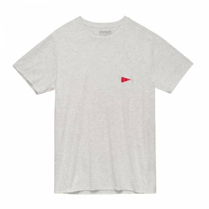 Florence Marine X Burgee Recover T-shirt - Light Heather Grey front