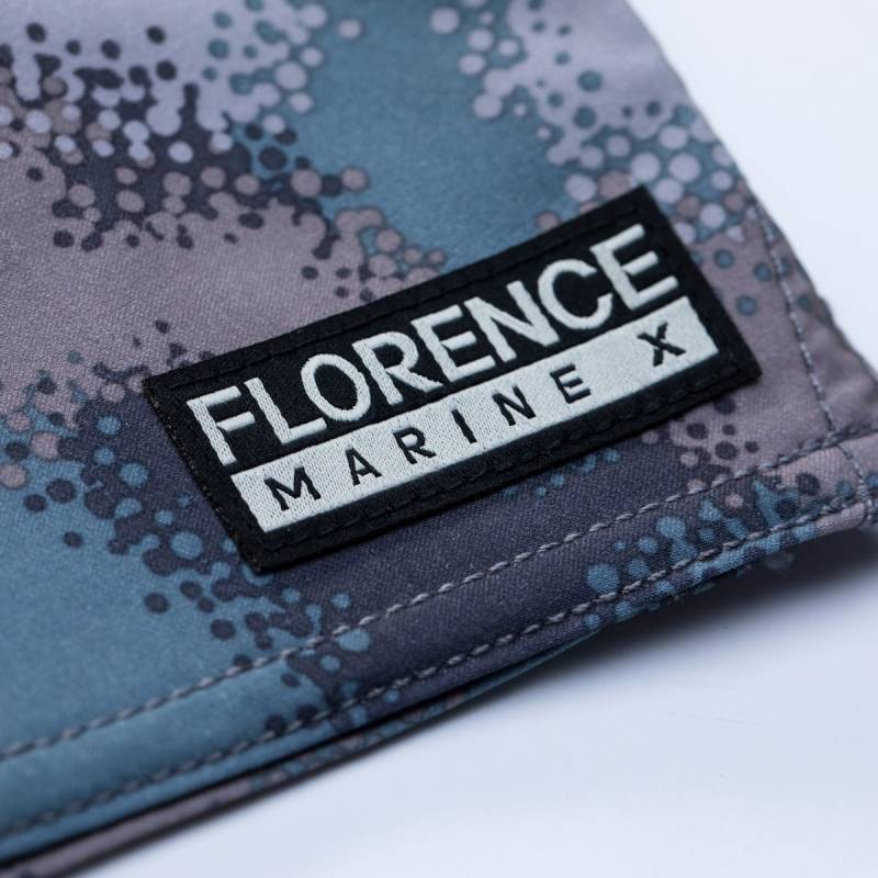 Florence Marine X Camo Boardshort - Land Camo brand tag