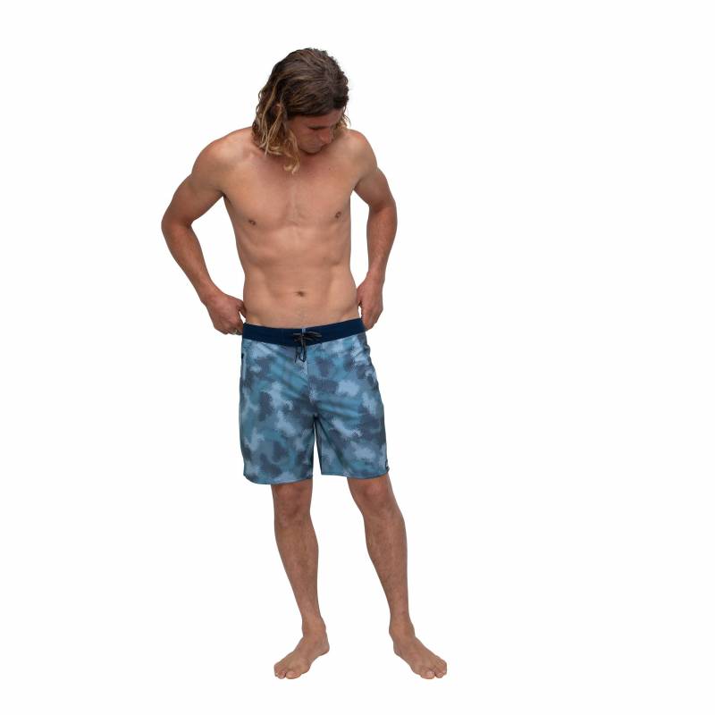 Florence Marine X Camo Boardshort - Water Camo on model front