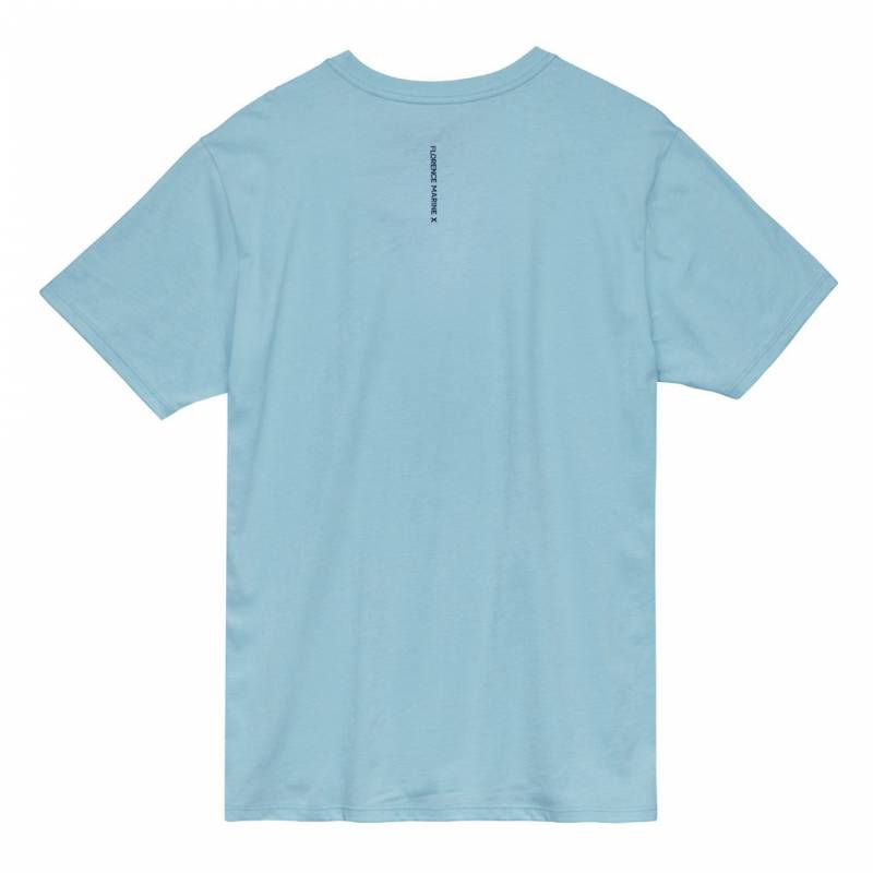 Florence Marine X Isobar Organic T-Shirt - Light Blue back