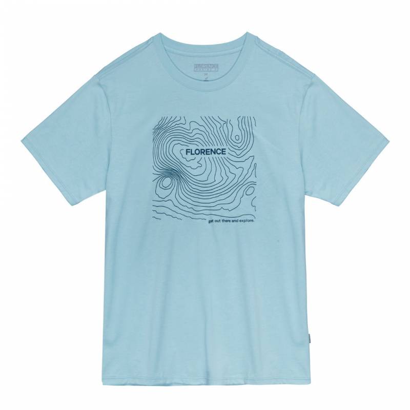 Florence Marine X Isobar Organic T-Shirt - Light Blue front