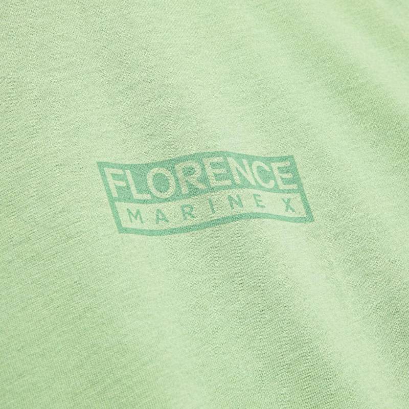 Florence Marine X Logo Organic T-Shirt - Light Sage brand