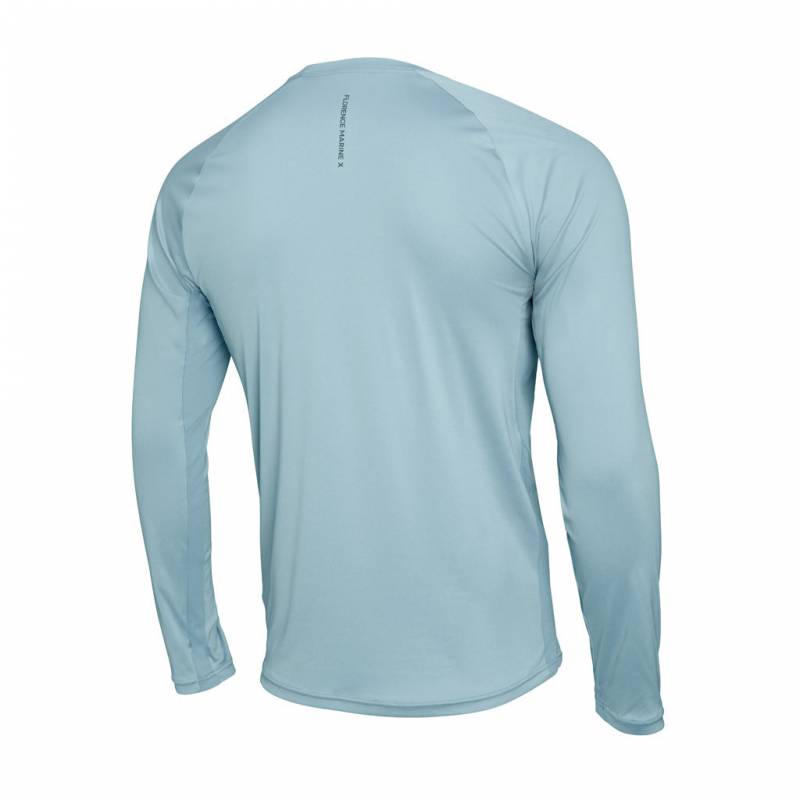 Florence Marine X Long Sleeve UPF Shirt - Steel Blue back