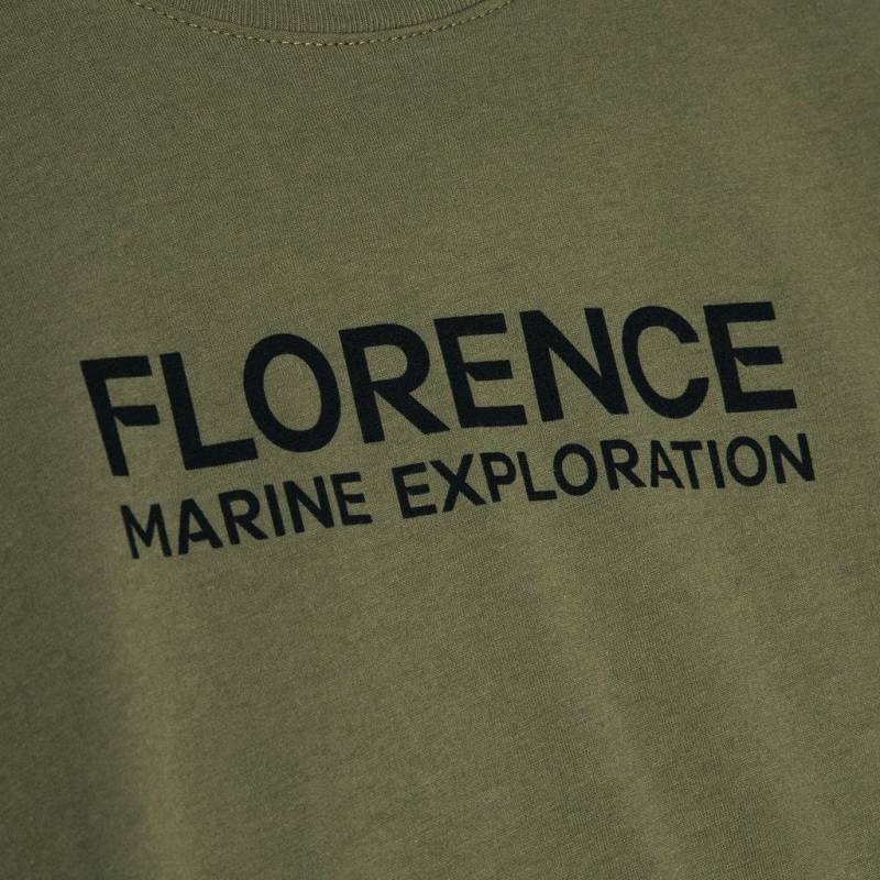 Florence Marine X Marine Exploration T-Shirt - Burnt Olive design style