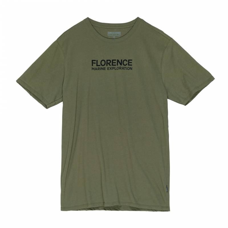 Florence Marine X Marine Exploration T-Shirt - Burnt Olive front