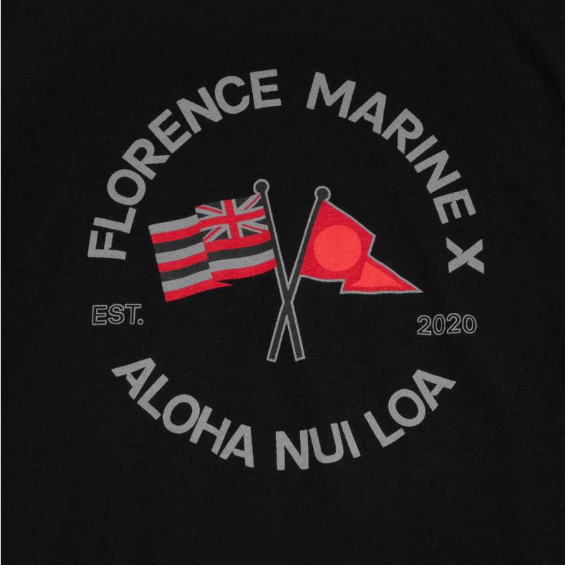Florence Marine X Nui Loa Organic T-Shirt - Black prints