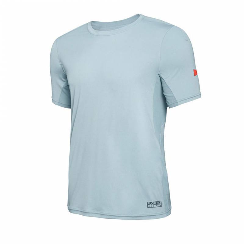 Florene Marine X Short Sleeve UPF Shirt - Steel Blue front