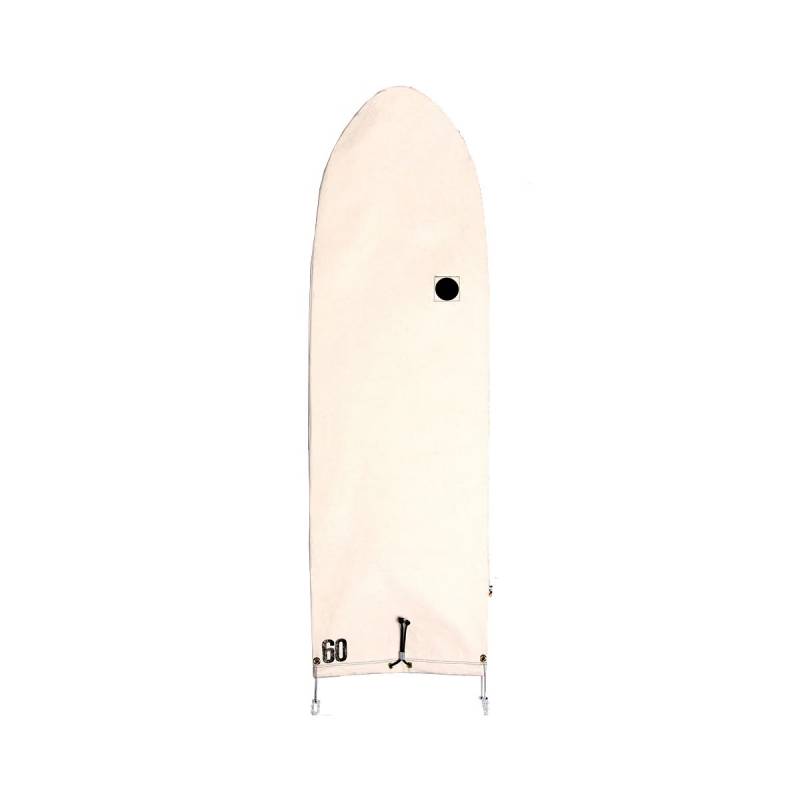 Ola Canvas Round Nose Surfboard Bag - Natural white