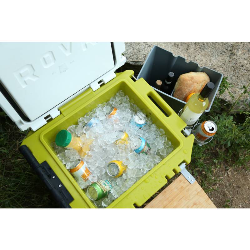 ROVR RollR 45 Cooler - Moss interior with ice