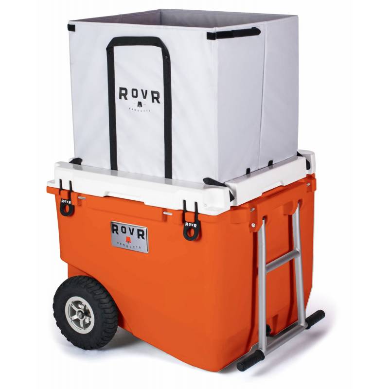 ROVR 80 Cooler - Desert with bag front right