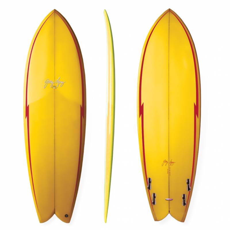 Gerry Lopez Something Fishy Surfboard - yellow 5'2