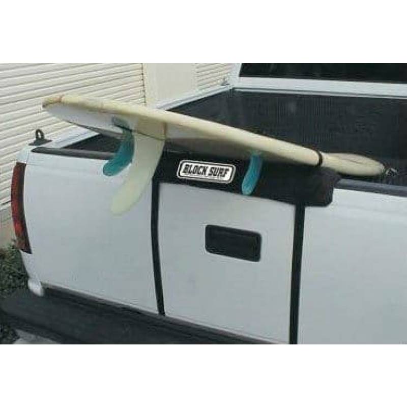Blocksurf Tailgate Rack Pad with surfboards