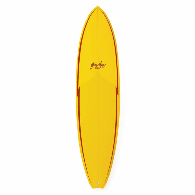 Gerry Lopes Little Darlin Surfboard yellow