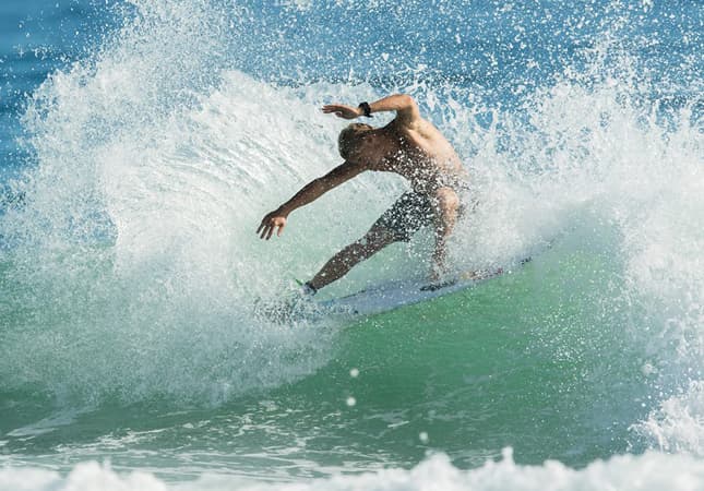 mick fanning surfing dhd board