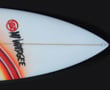 Name: Mod Fish - Was designed as an easy going all round good time board with a flatter bottom curve for a cruisy paddling and capable of performing in the weakest of waves. Images by Mt Woodgee Surfboards.